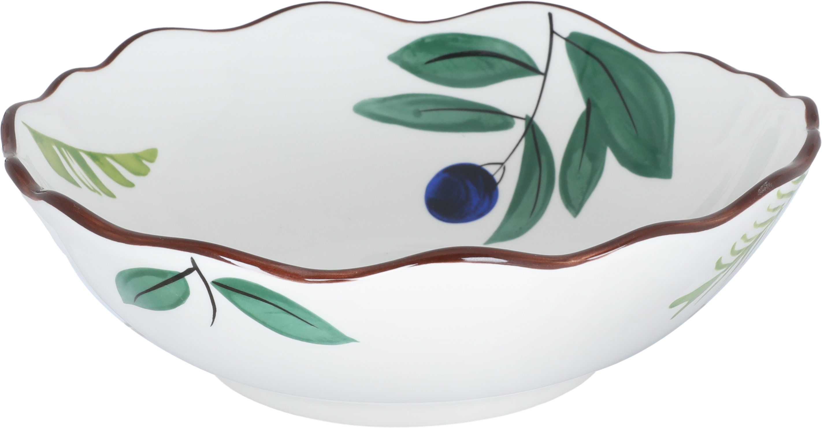 Al Saif Gallery Porcelain Bowl, 8.75 inches, deep wavy - white product image