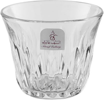 طقم تقديم بيالات و فناجين مع صحون زجاج السيف غاليري، 18 قطعة - شفاف product image 5