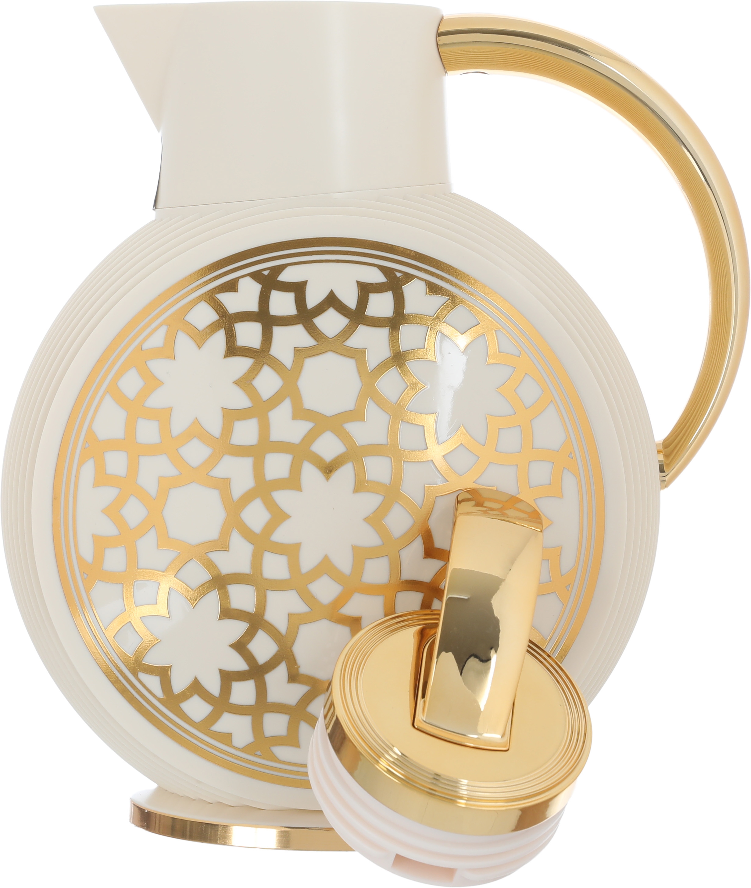 Glory Al-Jawhara Thermos, 900 ml, glass inner container, plastic outer shell - beige product image 4