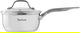 Tefal Deep Stainless Steel Frying Pan with Lid, 16 cm, Side Handle - Silver product image 1