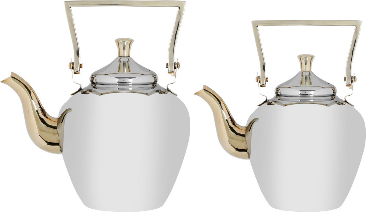 Sulaiman Al Saif Gallery steel jug, 1.6 liters, gold-silver handle product image