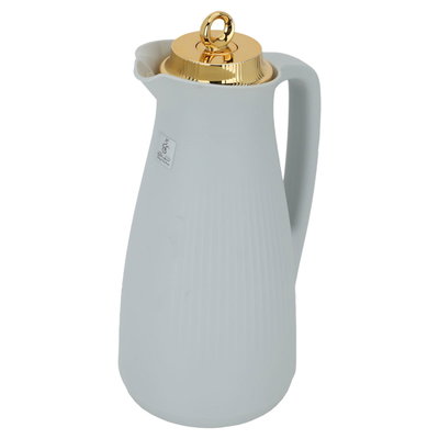 ترمس منال تايملس، 1 لتر، حافظة داخلية زجاج - رمادي فاتح product image 3