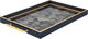 Tofaria Al Saif Gallery Glass, 30 x 47 cm, rectangle, golden wooded pattern, handle - black product image 2