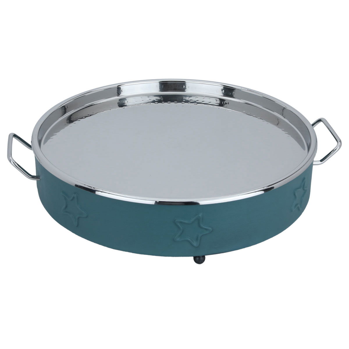 سخان طعام استيل السيف غاليري، 54×46×14 سم، دائري - ازرق غامق product image