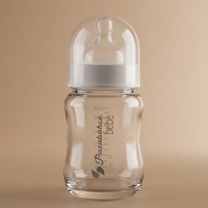 رضاعة اطفال زجاج باشاباتشي، 120 مل - شفاف product image