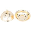 تمرية استيل السيف غاليري، 14x14x10 سم، دائري، بغطاء - ذهبي product image 2
