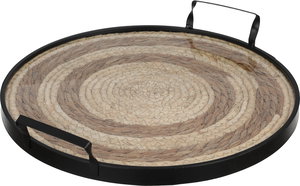 طقم طوفريات متعدد الخامات السيف غاليري، قطعتين، اطار اسود - اسود بني product image 2