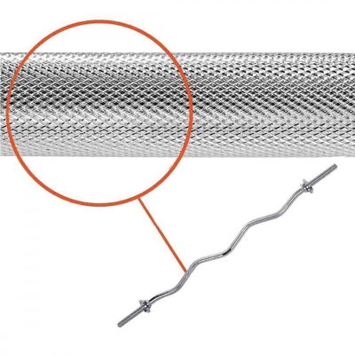 Kangaroo 11110010 Zigzag Resistance Bar, 120cm, 30mm Diameter, Compatible with Standard Discs - Silver product image 4