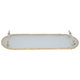 طوفرية تقديم زجاج السيف غاليري، 50×18×4.5 سم، بيضاوي - أبيض product image 1