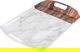 Al Saif Gallery Melamine Serving Tray, 18 cm, Marble Wooden Pattern - White product image 2