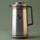 zojirushi Abu Feel Japanese Thermos, 1.3 Liter, Glass Inner Container, Stainless Steel Outer Body - Silver Cappuccino product image 1