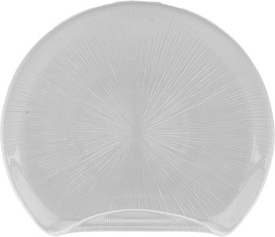 طقم صحون زجاج السيف غاليري، 6 قطع، مع ستاند، منقوش - فضي شفاف product image 5