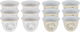 Al Saif Gallery Arabic coffee cups set, 12 pieces, 90 ml, black horse head pattern - beige product image 1