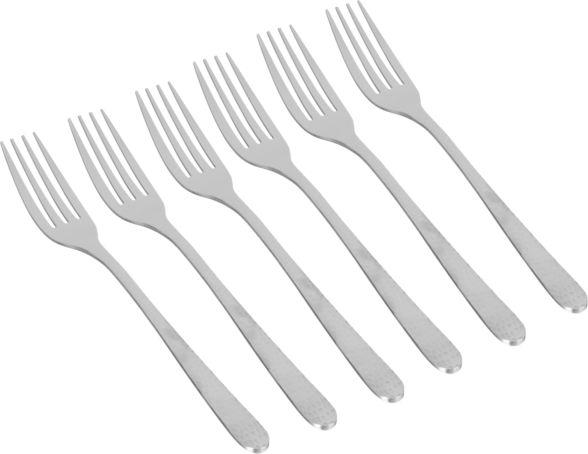 Al Saif Gallery steel forks set, 21x2.5 cm, 6 pieces - silver product image