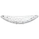 Al Saif Gallery steel dessert plate, 46 x 14 x 10 cm, boat shape - silver product image 1