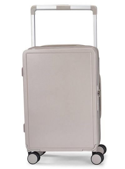 شنطة سفر بولي كربونات ليمرا، 20 بوصة، 4 عجلات، حركة بزاوية 360 درجة، PC1217-4 - بني product image 4