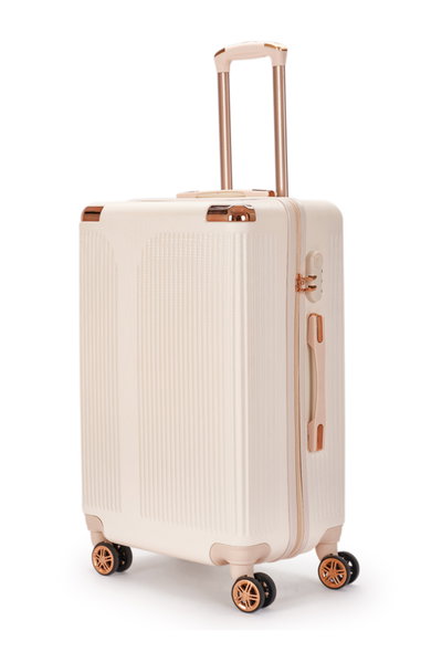 طقم شنط سفر ABS ليمرا، 4 مقاسات، 4 عجلات، بزاوية 360 درجة، OT-501860 - بيج product image 3