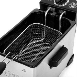 قلاية زيت كهربائية السيف زويا، 1500 واط، 3 لتر، E04200 - فضي اسود product image 2