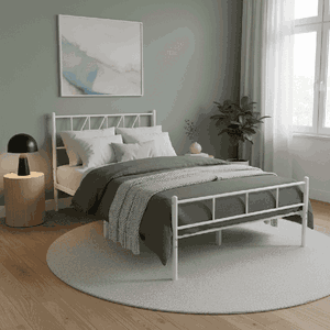 سرير حديد مفرد، 100×90×190 سم - ابيض product image