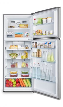 ثلاجة فريزر علوي هايسنس، 13.2 قدم، 375 لتر، انفرتر، RT48W2NOI - فضي product image 3