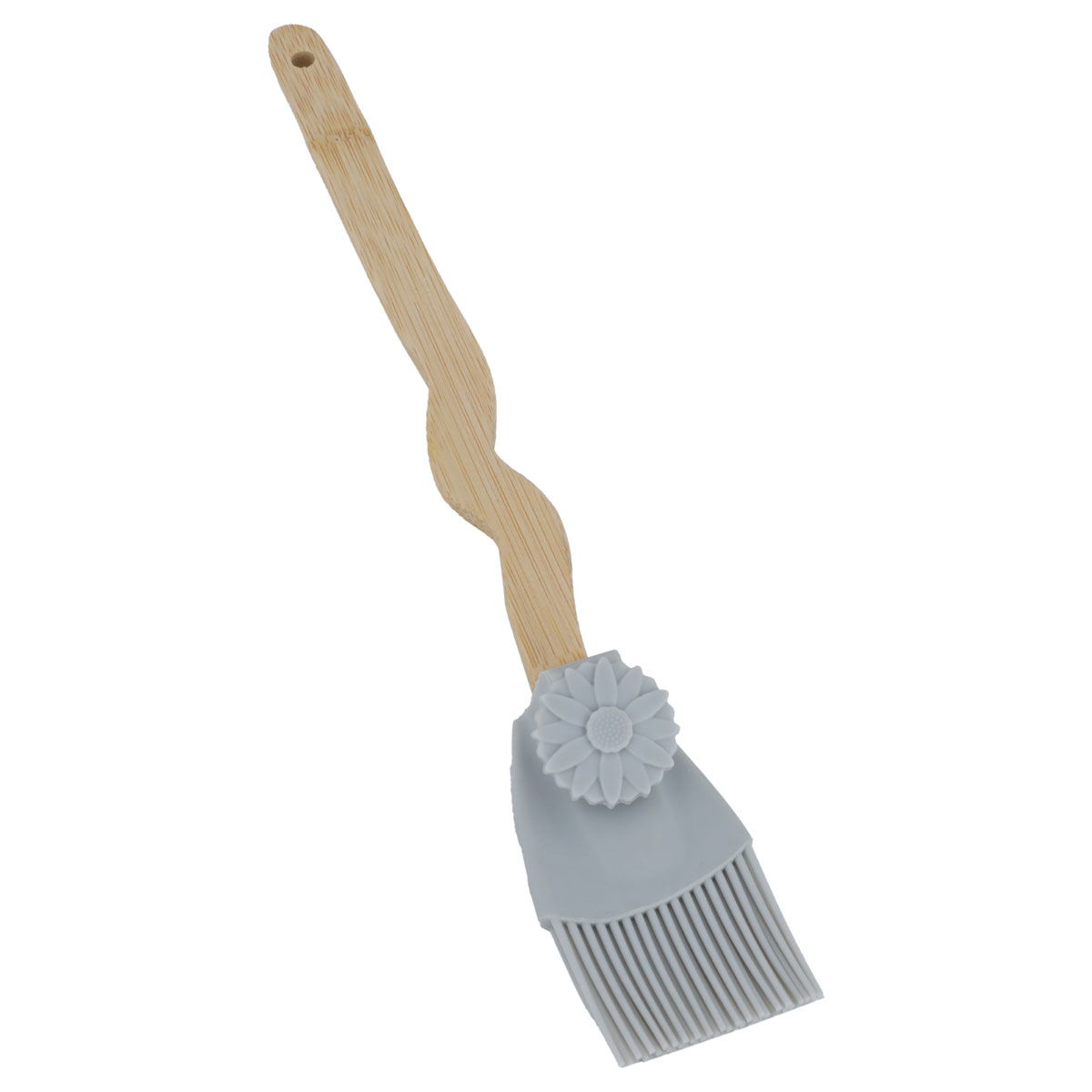 Alsaif Gallery Silicone Brush, Wooden Handle - Gray product image