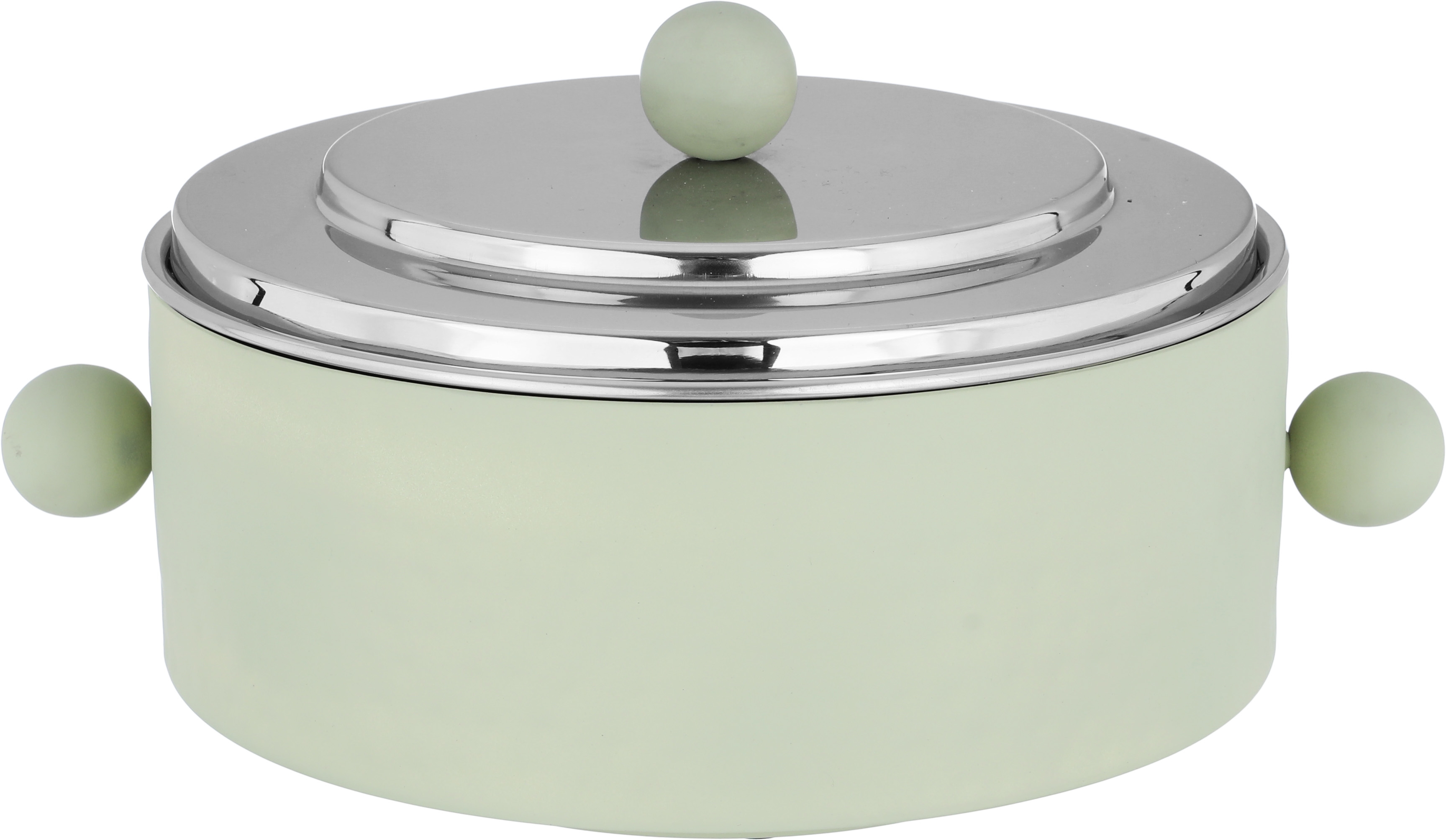 Al Seif Gallery Round Steel Food Container, 3 Liters - Beige product image 1
