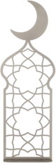 إستاند زينة بنقش إسلامي استيل، 12.3x4.5x40 سم - بيج product image 2