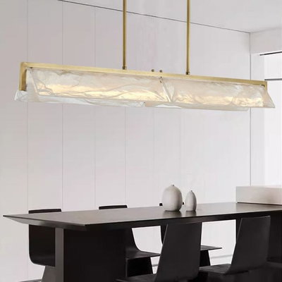 Norco Neoclassical Aluminum Acrylic Chandelier, 130x65 cm, 3000 Kelvin, 12W - Gold product image 2