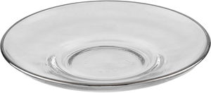 طقم صحون بيالات شاي زجاج السيف غاليري، 6 قطع - شفاف product image 2