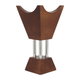 مبخرة خشب السيف غاليري، 15x15x30 سم - بني ذهبي product image 1
