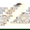طقم مبخرة خشب، 30x16x12.5 سم، 3 قطع - بيج بني product image 3