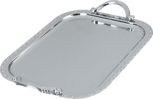 Al Saif Gallery Stainless Steel Serving Set, 3 Pieces, Rectangular, Silver Handle - Silver product image 2