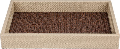 طوفرية تقديم خشب السيف غاليري، 36.5x24x5 سم، مستطيل، إيطار - بيج بني product image 1