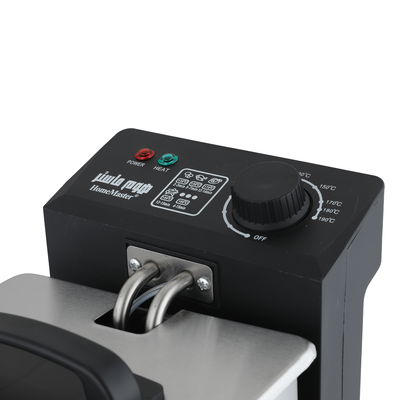 قلاية زيت كهربائية هوم ماستر، 1000 واط 1.5 لتر، HM-520 - فضي اسود product image 5