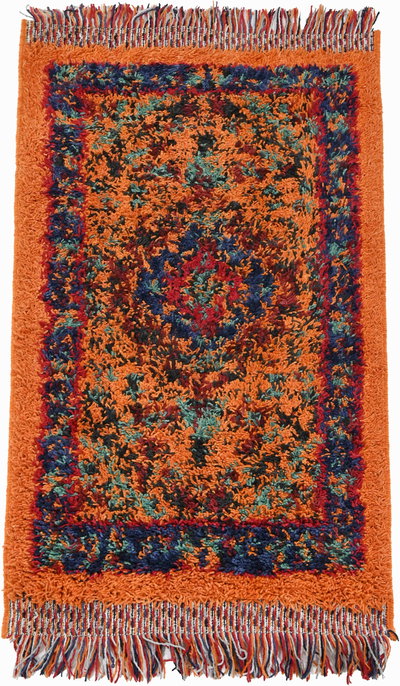 سجادة فرو البادية بوليستر القفاري، 1.60×5.10 متر - برتقالي product image 1