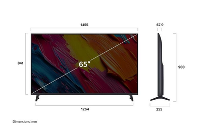 LG 65QNED70A6A QNED smart TV, 65 Inch, 4K, 60Hz - Black product image 6