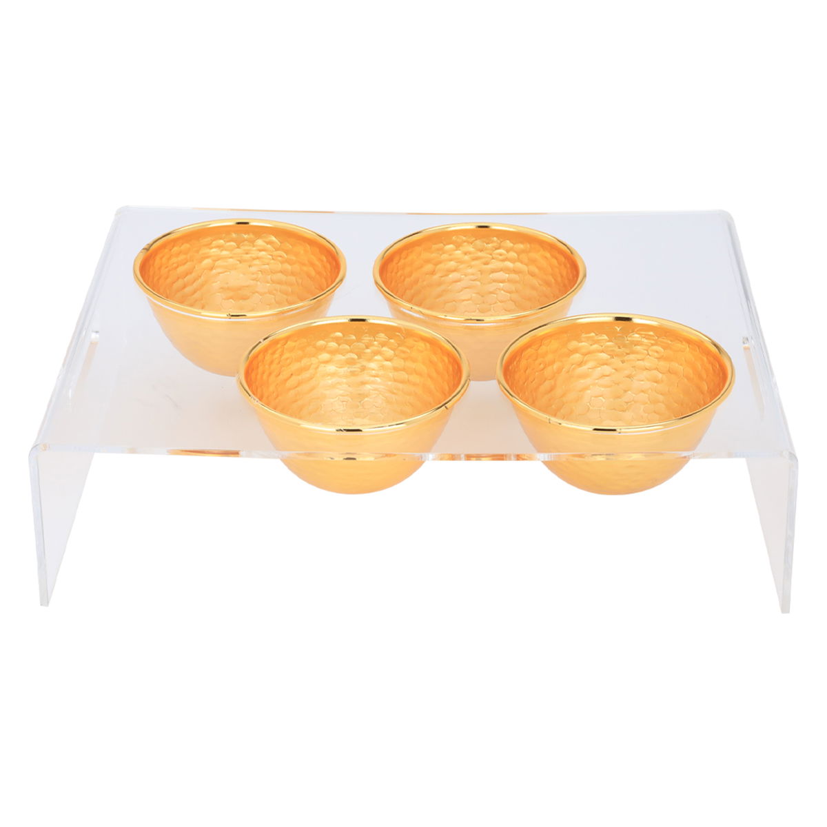 Al Saif Gallery acrylic nuts dish, 4 boxes - transparent product image