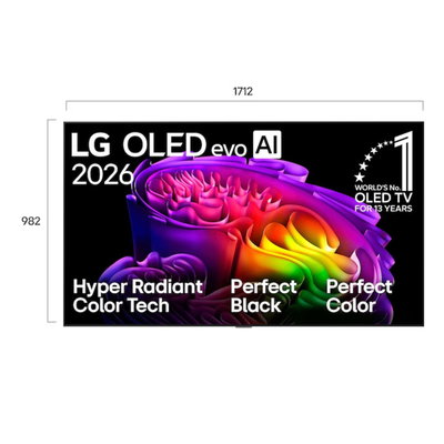 تلفزيون سمارت ال جي، 65 بوصة، 4K، OLED، نظام ويب اوس، OLED65G66LW - اسود product image 3