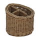 Al Saif Gallery Round Wicker Serving Basket, 3 Pieces, 13 X 13 X 12 Cm - Beige product image 1