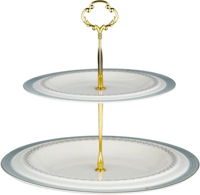 Al Saif Gallery Porcelain Dinnerware Set, 65 Pieces, Gold Pattern - Sky White product image 4