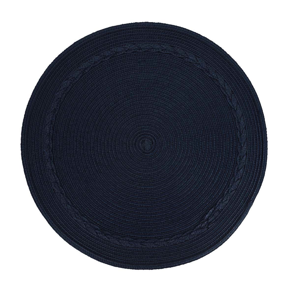 مفرش طاولة قماش السيف غاليري، 38×45 سم، دائري - كحلي product image 2