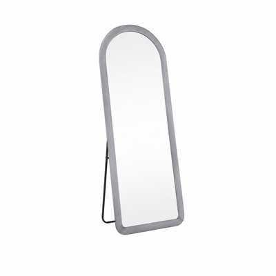 مراية ستاند زجاج، 170×70 سم، ستاند معدن، اطار مخمل - رمادى product image 2