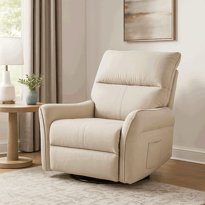 Fabric Reclining Chairs, 105×75×93 Cm - Light Beige product image 1