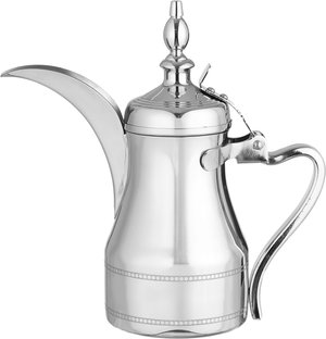 طقم دلة و إبريق ستانلس استيل السيف غاليري، 1.2 / 0.9 لتر، 2 قطعة - فضي product image 2