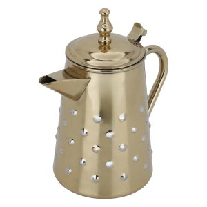 Al Saif Gallery steel milk pot, 23 cm, engraved - gold product image 2