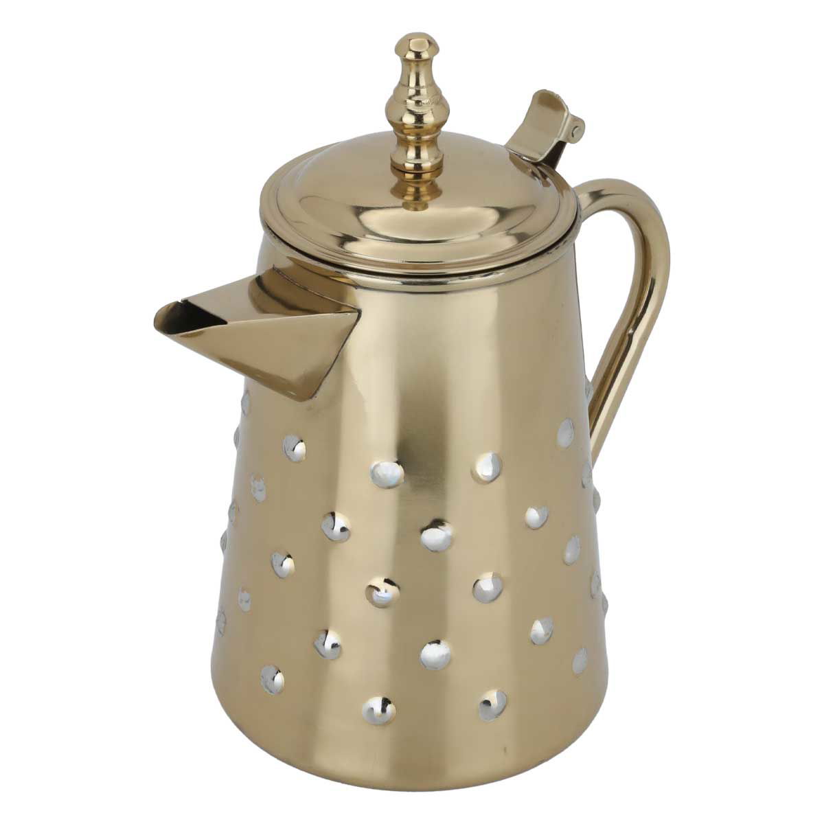 Al Saif Gallery steel milk pot, 23 cm, engraved - gold product image 2
