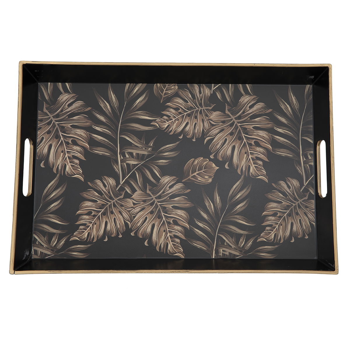 Faber Al Saif Gallery Presentation Topper, 46x30x4.6 cm, Rectangle, Leaf, Large - Black product image 2