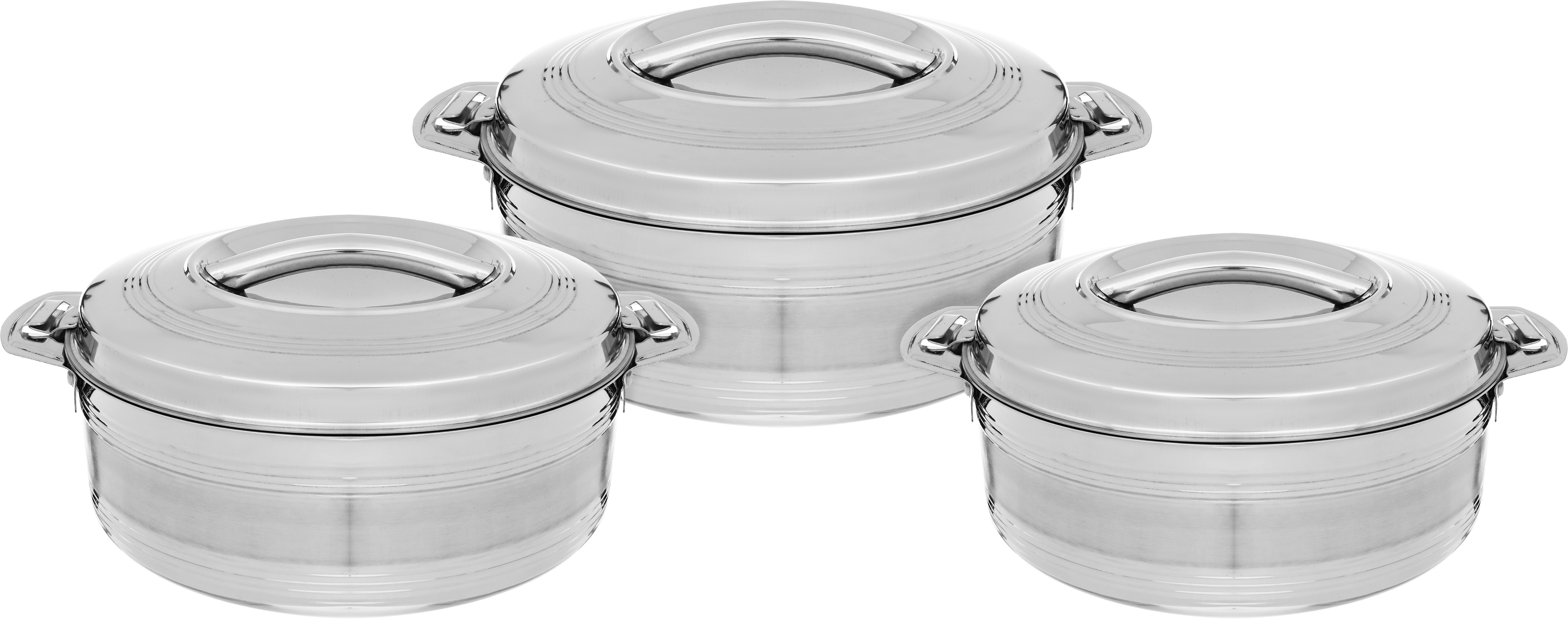 Al Saif Gallery Food Container Set (Maxima), Steel, 2500, 3500, 5000 ml - Silver product image