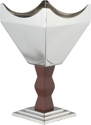 مبخرة ستانلس استيل السيف غاليري، 14x14x25 سم، قاعدة - فضي خشبي product image 2