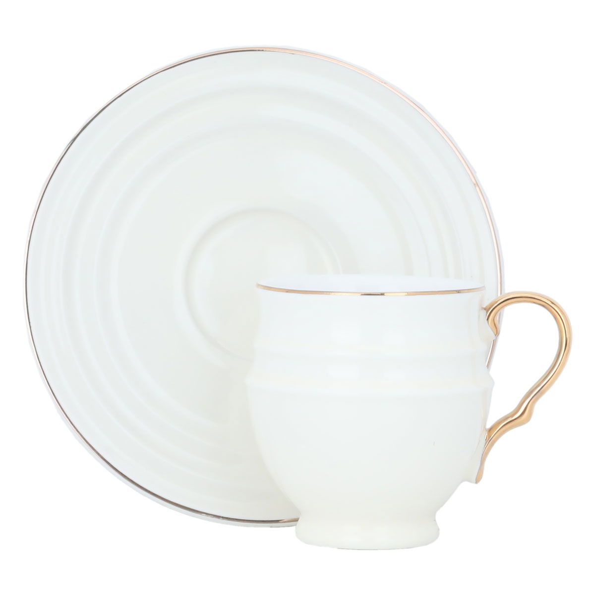 طقم فناجين قهوة بورسلان السيف غاليري، 12 قطعة - ابيض product image